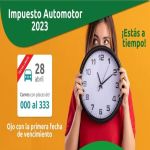 El 28 de abril vence primer plazo para pago de Impuesto Automotor