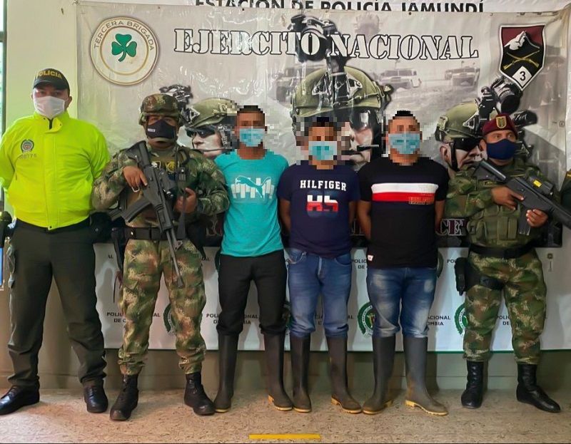 Caen tres integrantes del GAO-r Jaime Martínez señalados por varios crímenes en Jamundí