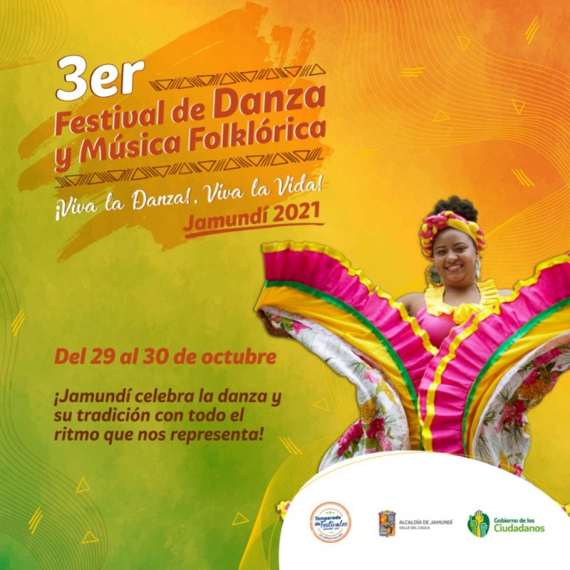 Jamundí celebra tercera versión del Festival de Danza y Música Folklórica