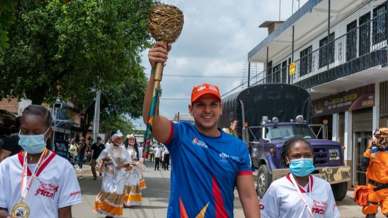 Jamundí vivió con alegría el recorrido de la antorcha Panamericana