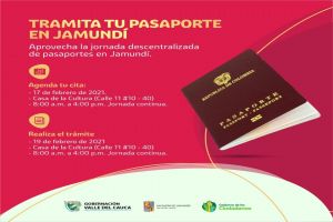 Jamundeños podrán tramitar sus pasaportes en el municipio